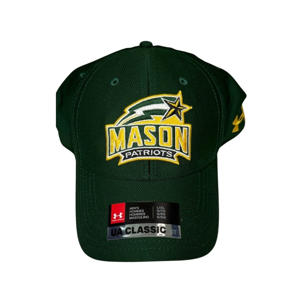 Under Armour George Mason Patriots Hat Green Mens L/XL UA Classic Fit New